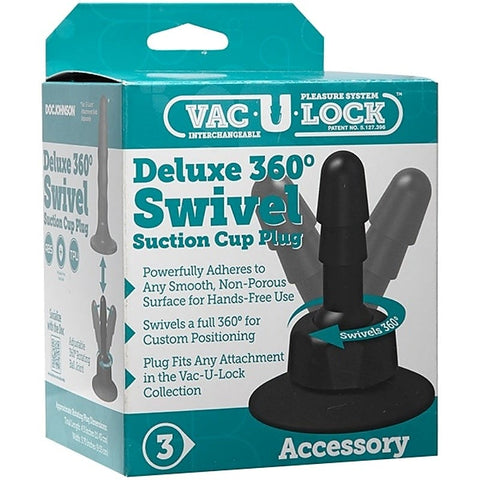 Vac-U-Lock Deluxe 360 Swivel Suction Cup Plug by Doc Johnson