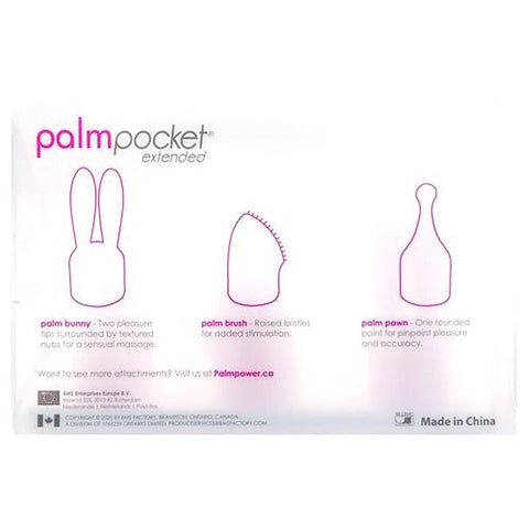 Palm Power Pocket Extended Silicone Attachment Set