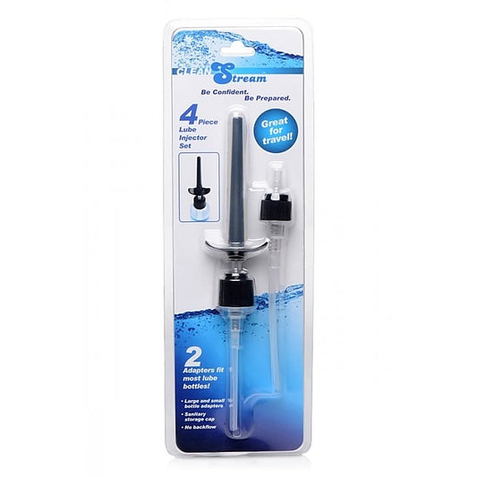 CleanStream 4 Piece Lube Injector Set by XR Brands