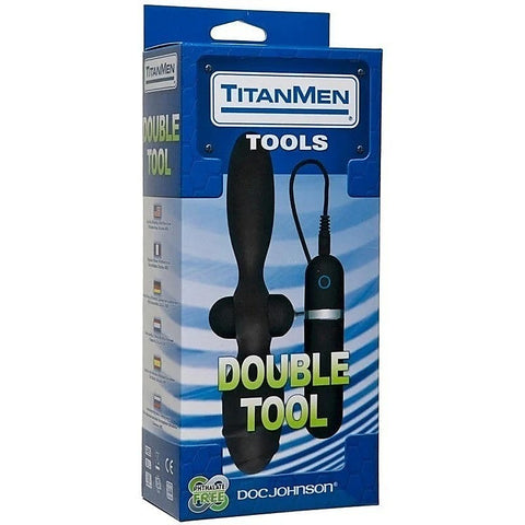 TitanMen's Dual-Ended Vibrating Pleasure Plug by Doc Johnson