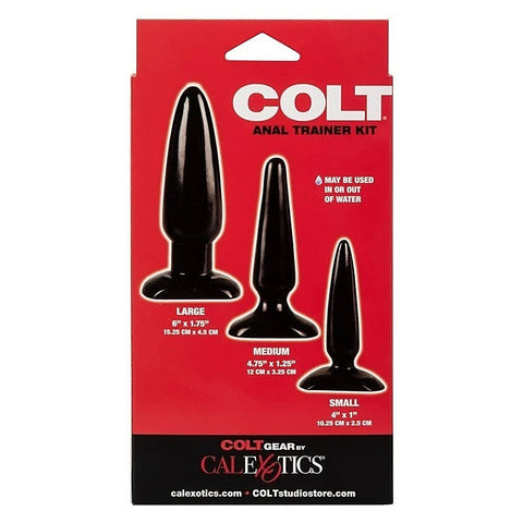 Colt Three Sizes Anal Plugs Trainer Kit