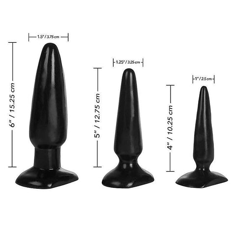 Colt Three Sizes Anal Plugs Trainer Kit
