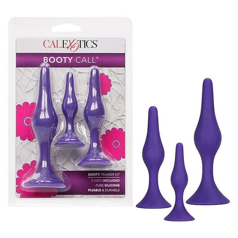 Booty Silicone Anal Trainer Kit Purple by California Exotics