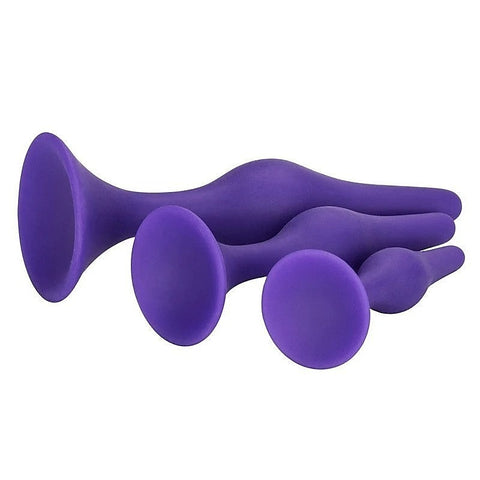 Booty Silicone Anal Trainer Kit Purple by California Exotics