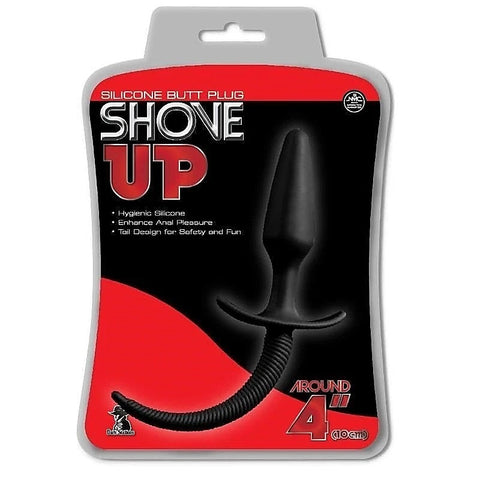 Shove Up 4 Inch Silicone Butt Plug with Tail