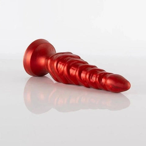 Shove Up 5" Silicone Butt Plug with Suction Cup Red