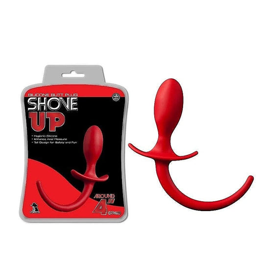Shove Up 4" Silicone Butt Plug with Tail