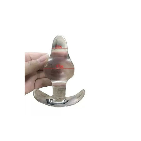 Anchored Clear Anal Plug by XR Brands
