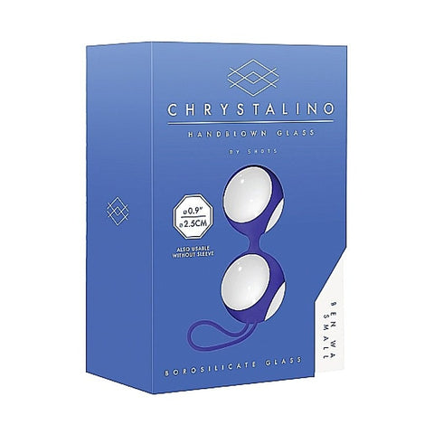 Chrystalino Ben Wa Small White by Shots Toys