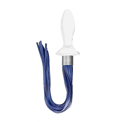 Chrystalino Tail White Glass Anal Plug by Shots Toys