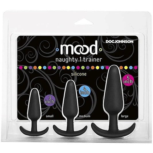 Mood Naughty 1 Trainer Set Black by Doc Johnson