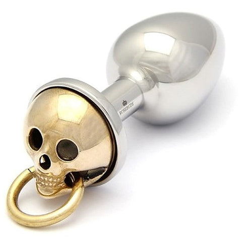 Luxe Skull Flash Gold Medium by Rosebuds Jewelry
