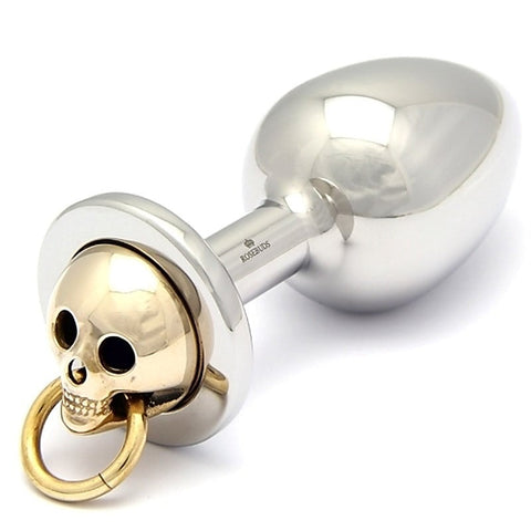 Luxe Skull Flash Gold Medium by Rosebuds Jewelry