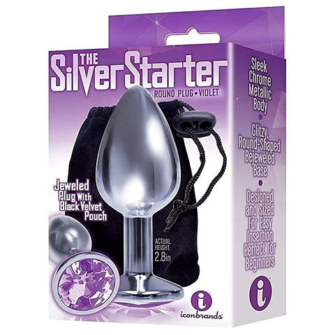 Sparkling Silver Delight - Jeweled Pleasure Plug
