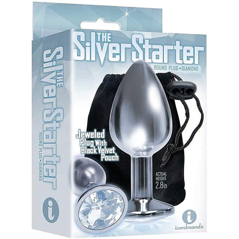 Sparkling Silver Delight - Jeweled Pleasure Plug