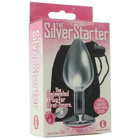 Sparkling Silver Delight - Jeweled Pleasure Plug
