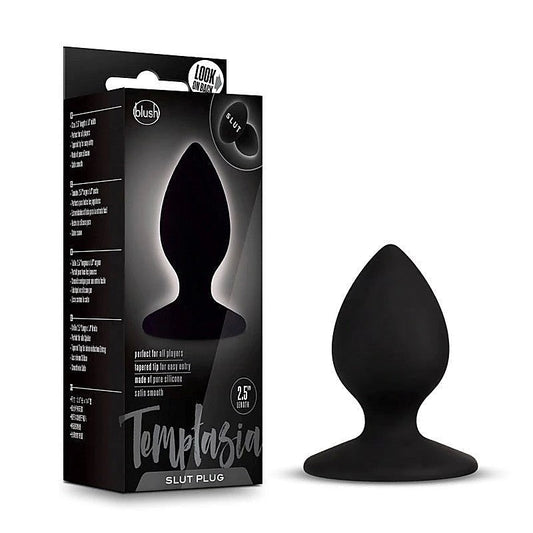 Temptasia Slut Plug Black by Blush Novelties