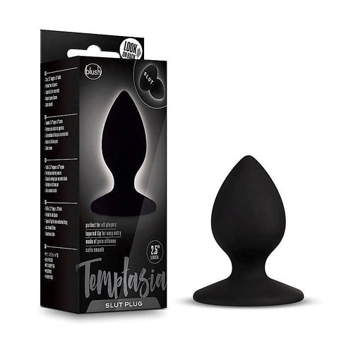 Temptasia Slut Plug Black by Blush Novelties
