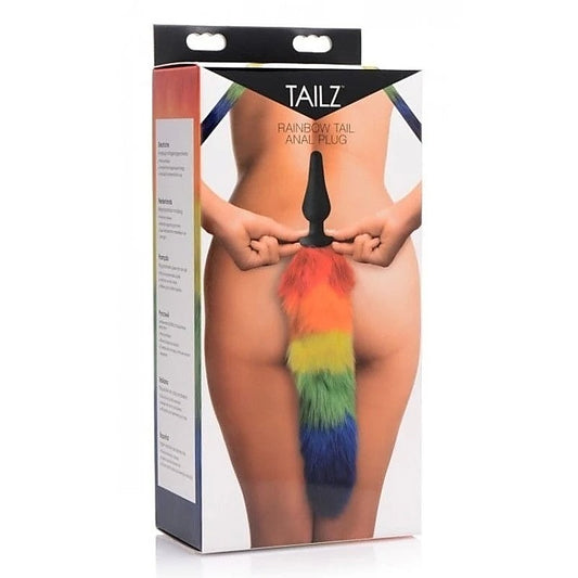 Rainbow Tail Anal Plug by XR Brands