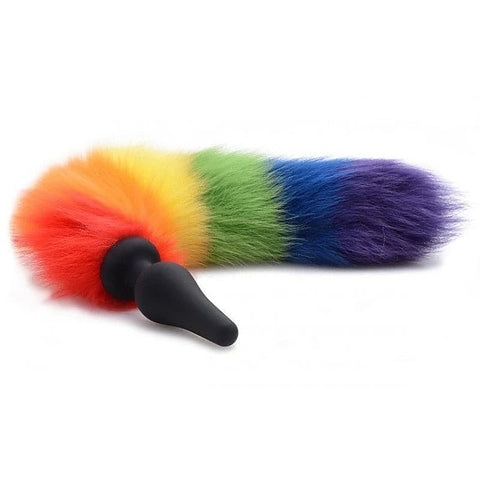 Rainbow Tail Anal Plug by XR Brands