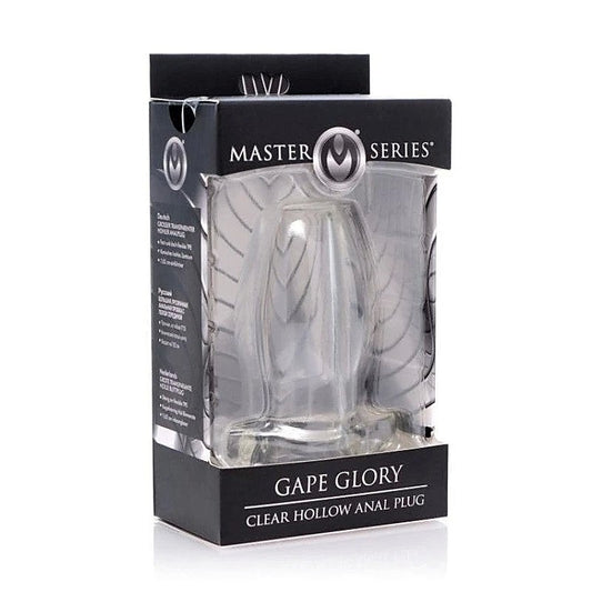 Gape Glory Clear Hollow Anal Plug by XR Brands