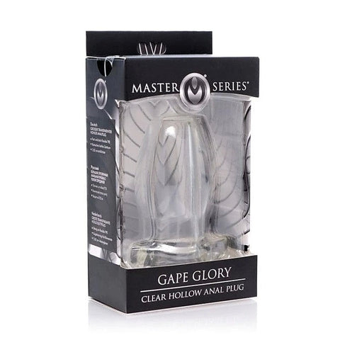 Gape Glory Clear Hollow Anal Plug by XR Brands