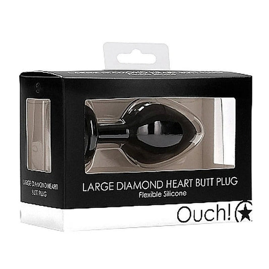Ouch! Diamond Heart Butt Plug by Shots Toys