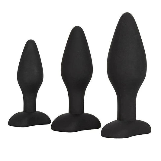 3 Piece Silicone Anal Plug Exerciser Kit