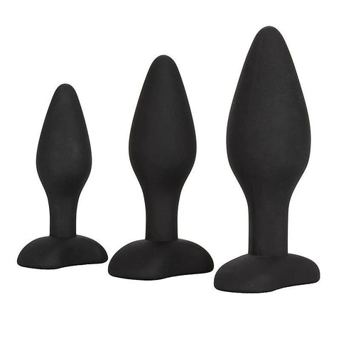 3 Piece Silicone Anal Plug Exerciser Kit