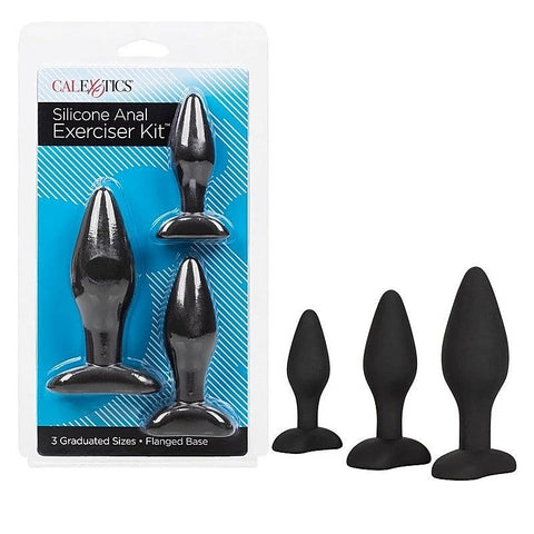 3 Piece Silicone Anal Plug Exerciser Kit