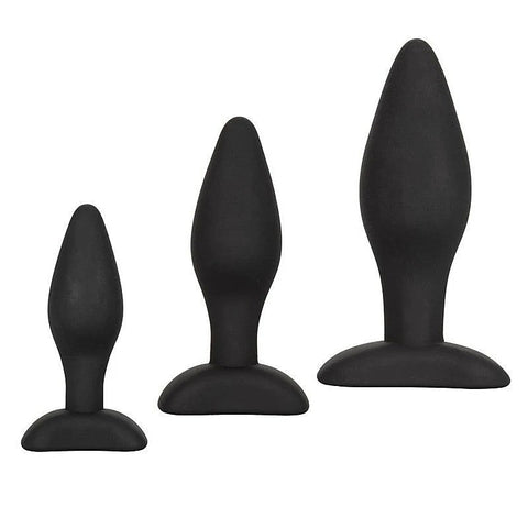 3 Piece Silicone Anal Plug Exerciser Kit