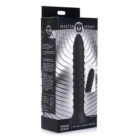 Master Series Power Screw 10X Spiral Silicone Vibrator