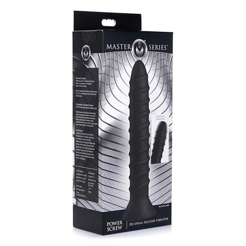 Master Series Power Screw 10X Spiral Silicone Vibrator