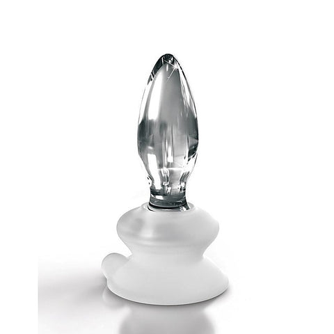 Icicles No 91 Suction Cup Base Glass Butt Plug by Pipedream
