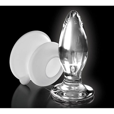 Icicles No 91 Suction Cup Base Glass Butt Plug by Pipedream