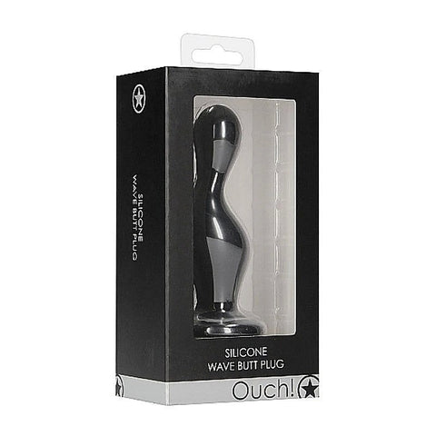 Ouch! Wave Silicone Butt Plug by Shots Toys