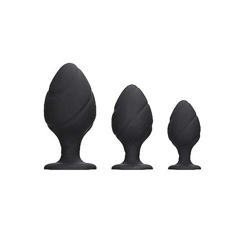 Swirled Butt Plug Set by Shots Toys