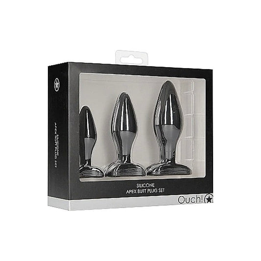 Ouch! Apex Butt Plug Set by Shots Toys