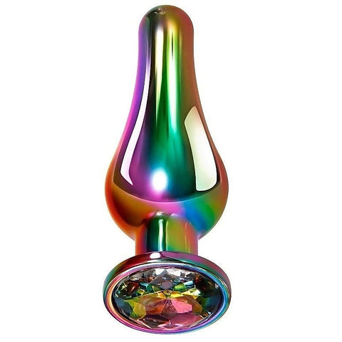 Rainbow Metal Pleasure Plug by Evolved