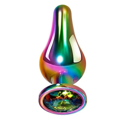 Rainbow Metal Pleasure Plug by Evolved