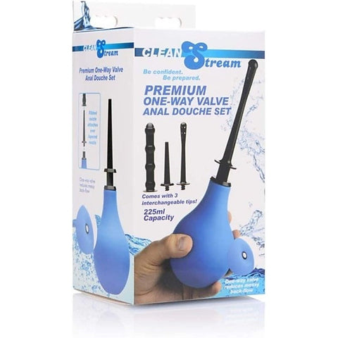One Way Valve Anal Douche Set by XR Brands
