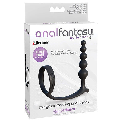 Anal Fantasy Collection Ass-Gasm Cock Ring Anal Beads