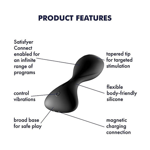 Trendsetter App Connected Vibrating Butt Plug by Satisfyer