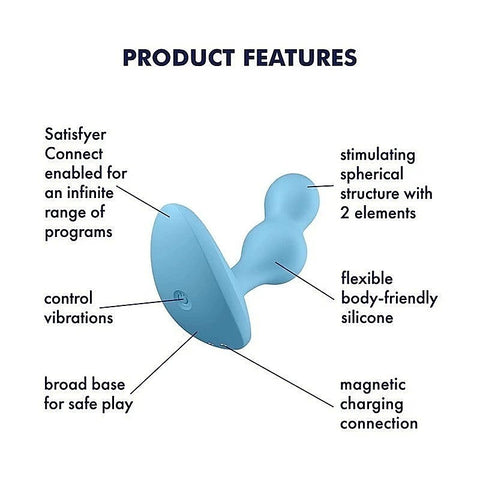 Deep Diver App Controlled Vibrating Butt Plug by Satisfyer