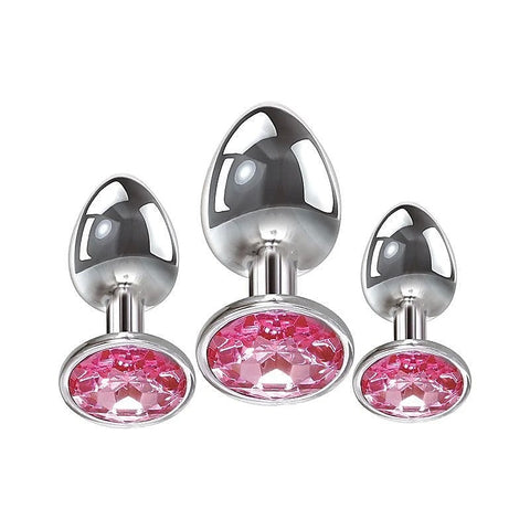 Pink Gem Anal Training Plug Set by Adam & Eve