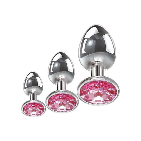 Pink Gem Anal Training Plug Set by Adam & Eve