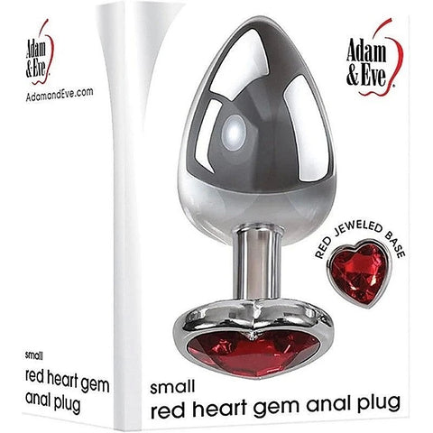 Red Heart Gem Anal Plug by Adam & Eve