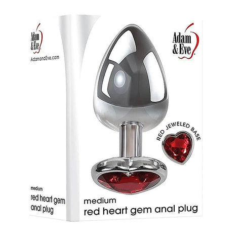 Red Heart Gem Anal Plug by Adam & Eve