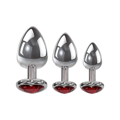 Three Hearts Gem Anal Plug Collection by Adam & Eve Sextoys