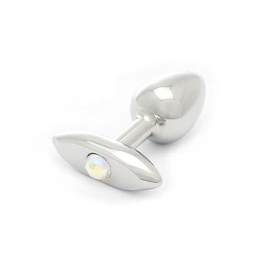 T-Bar Stainless Steel M Aurora Borealis by Rosebuds